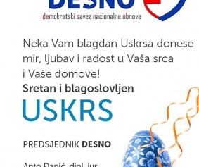 sretan uskrs desno 2019