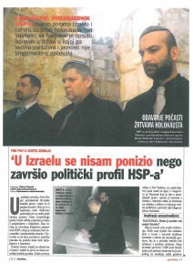 NACIONAL (11.2005.): “U Izraelu se nisam ponizio nego zavrsio politicki profil HSP-a“